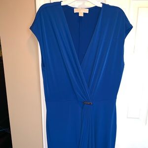 Royal Blue Micheal Kors cinched waist dress